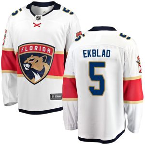 Kinder Florida Panthers Eishockey Trikot Aaron Ekblad #5 Breakaway Weiß Fanatics Branded Auswärts